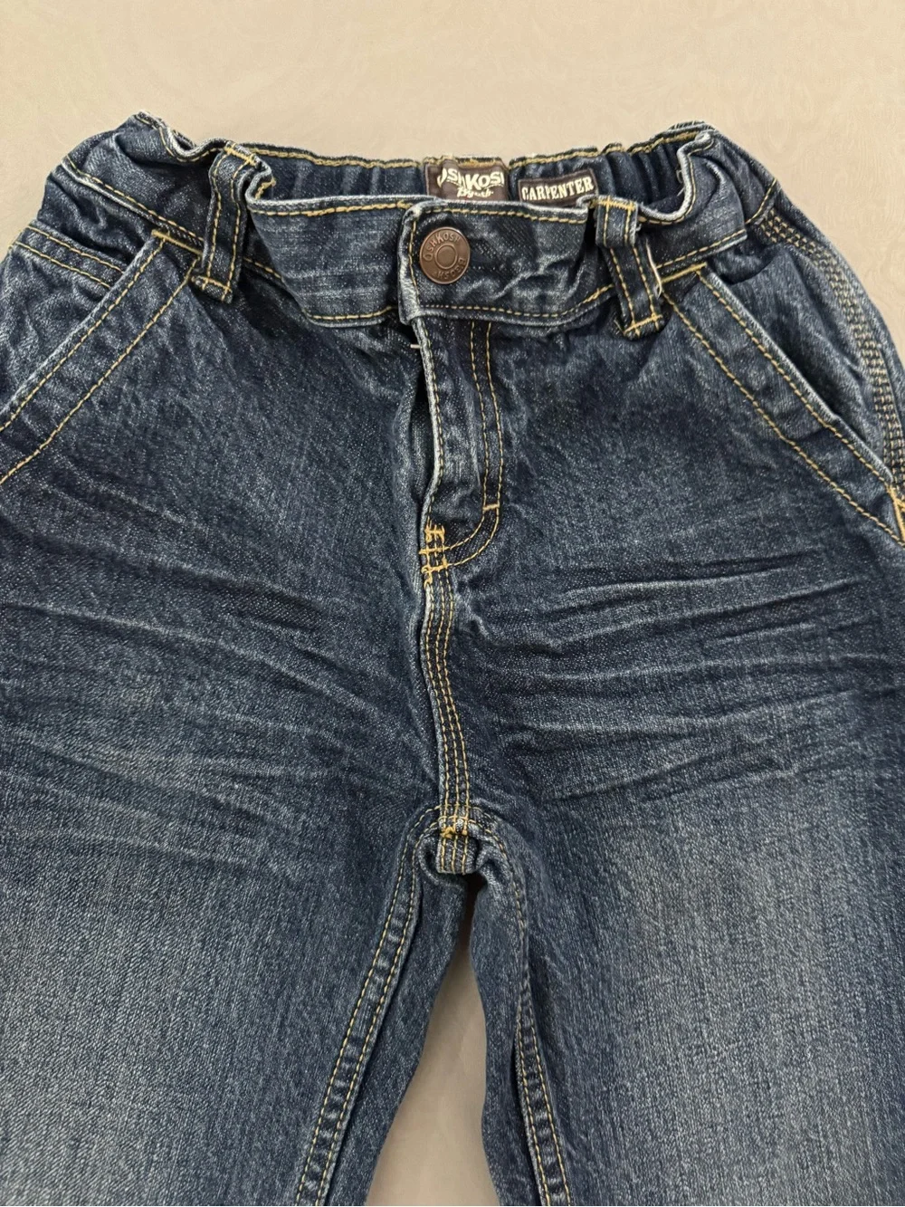 OshKosh B'gosh Boy’s Dark Blue Relaxed Carpenter Jeans